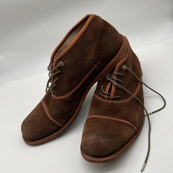 TIMBERLAND BOOT COMPANY Cap-Toe Oxfords Shoes Sz 8 M Brown Suede Leather - Picture 5 of 12